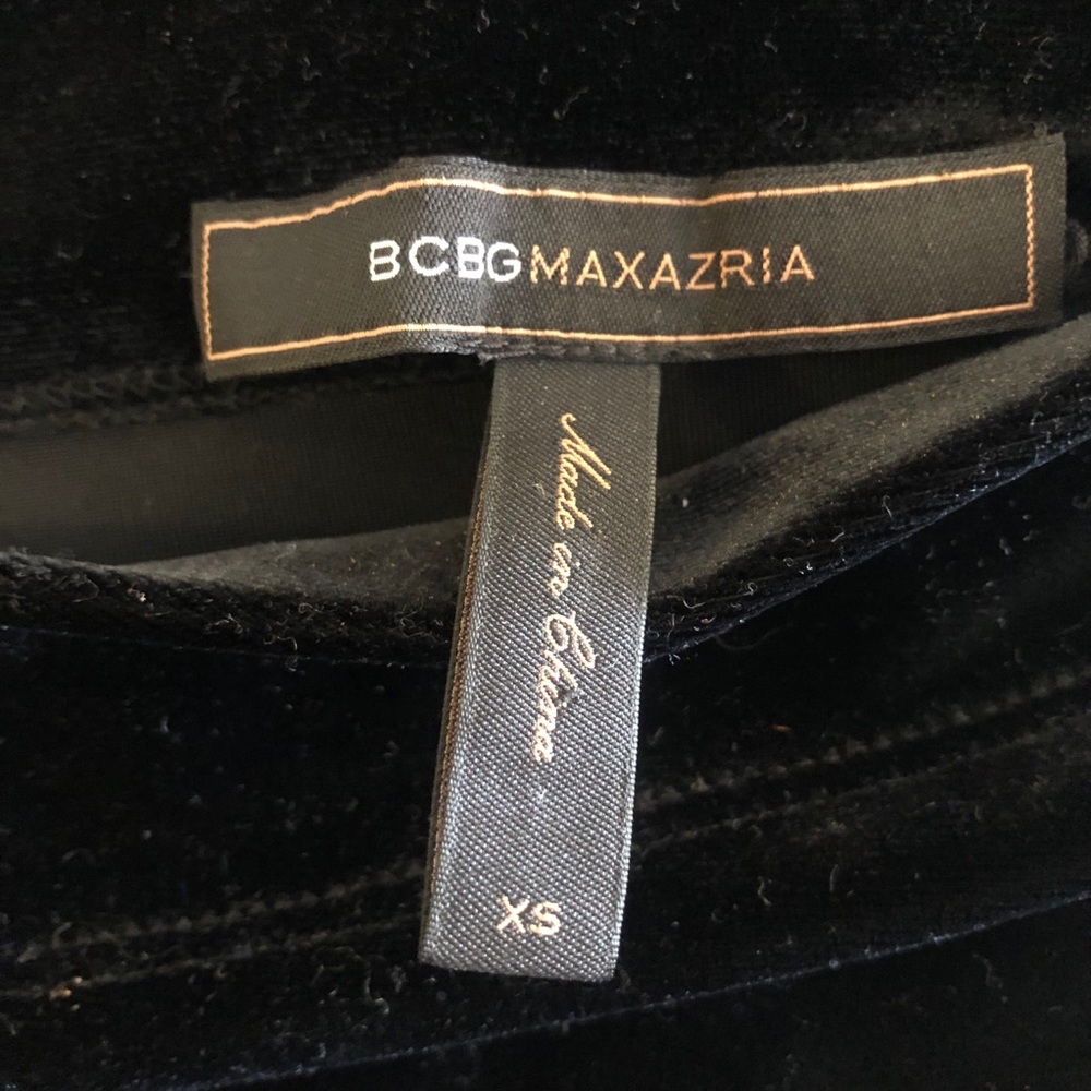 BCBG Max Azria Velvet Cowl Neck Dress - Picture 3 of 4